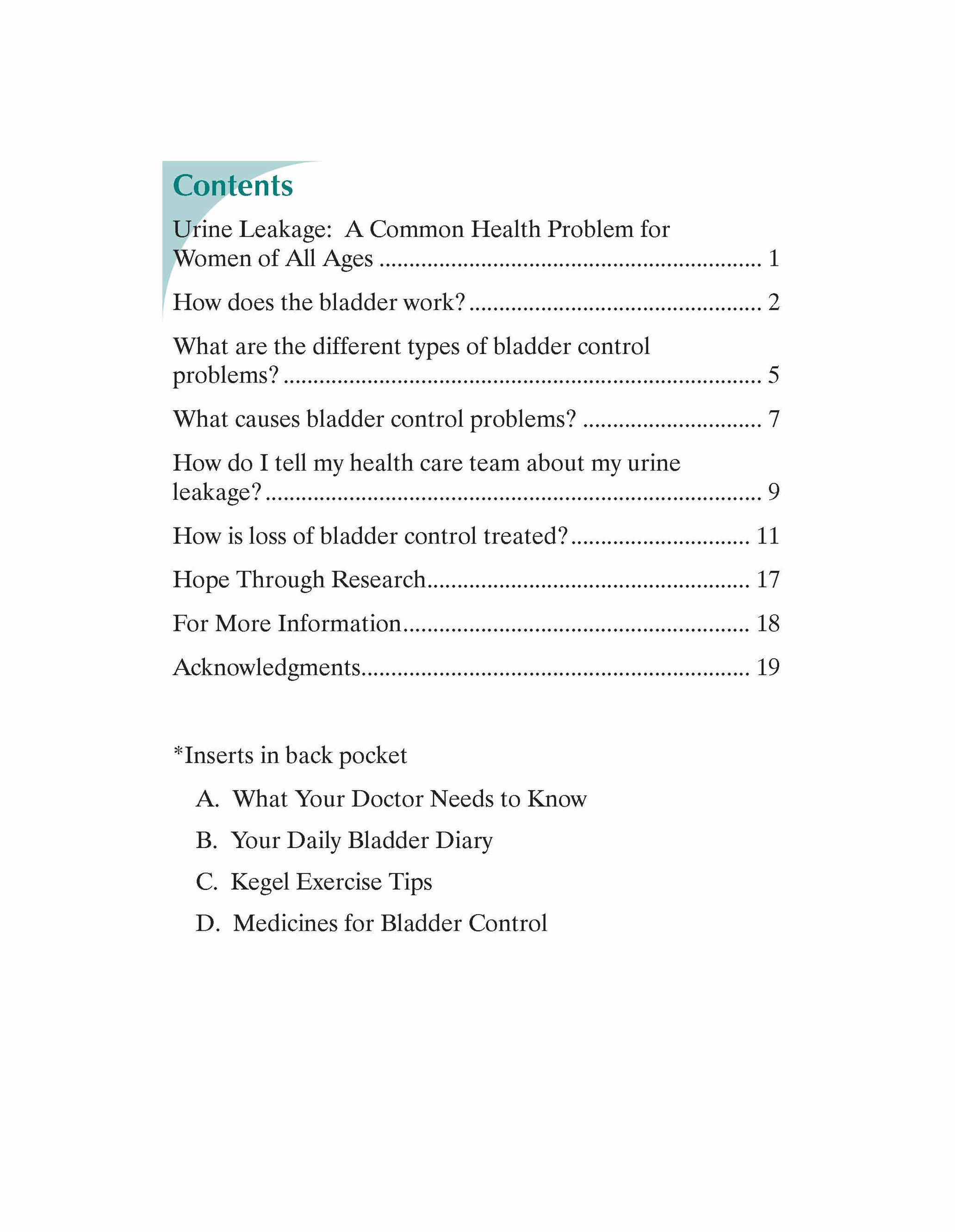 Bladder Control for Women